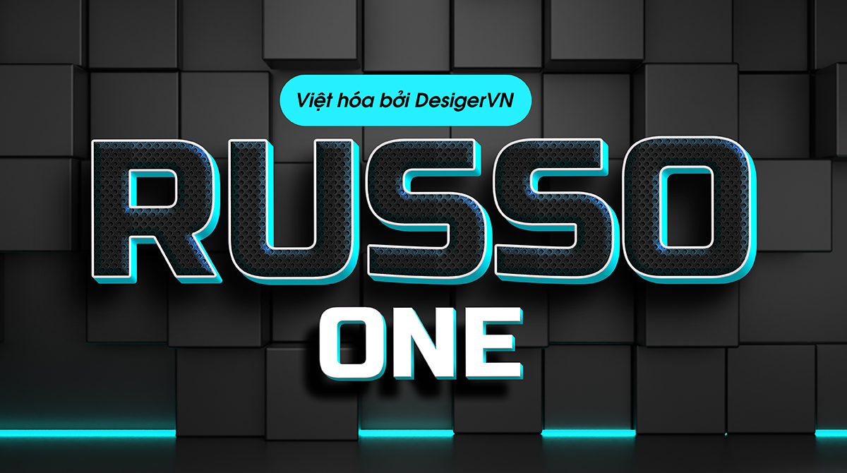 Font DVN Russo One Việt hóa