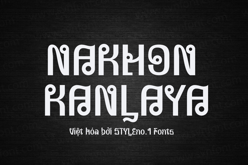 Font Nakhon Kanlaya Việt hoá