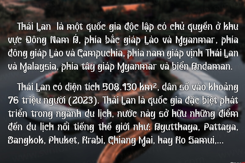 Font Nakhon Kanlaya Việt hoá