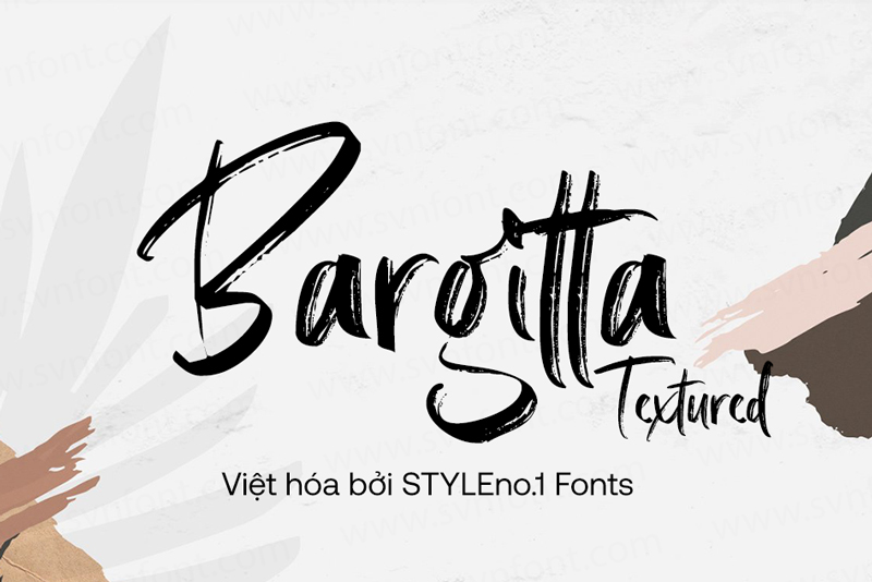 Font Bargitta Textured Việt hoá