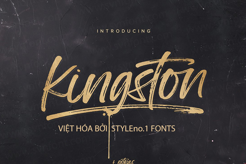 Font Kingston Việt hoá