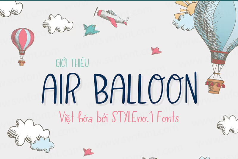 Font Air Balloon Việt hoá