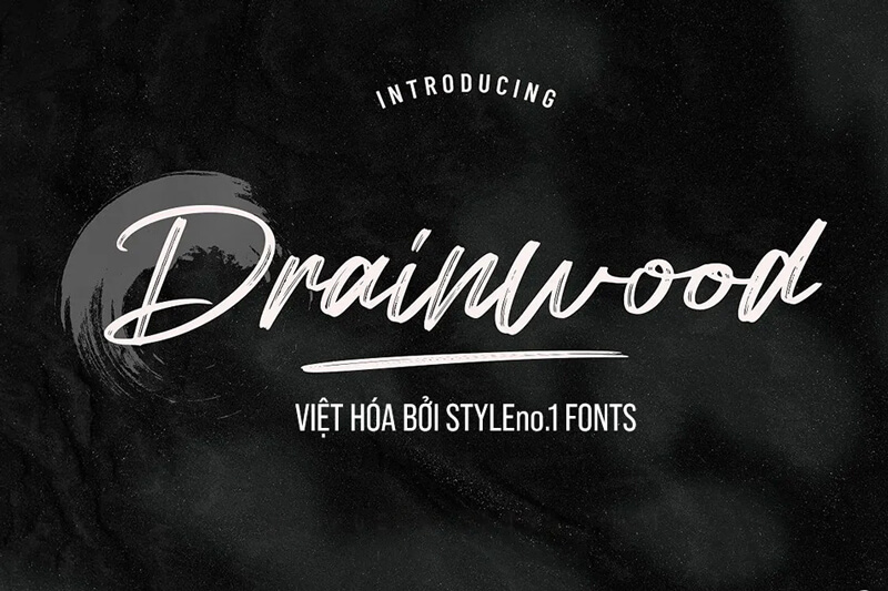 Font Drainwood Việt hoá