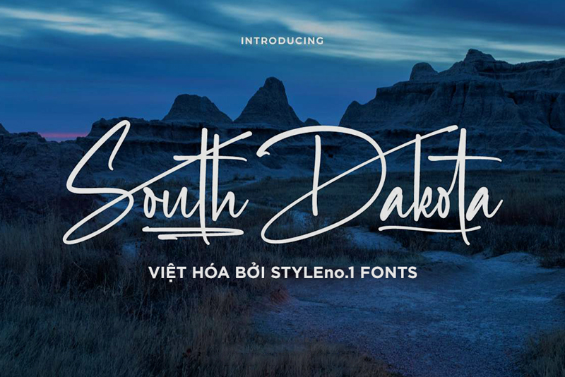 Font South Dakota Việt hoá