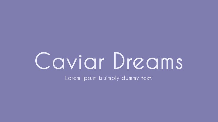 Font Caviar Dreams Việt hoá