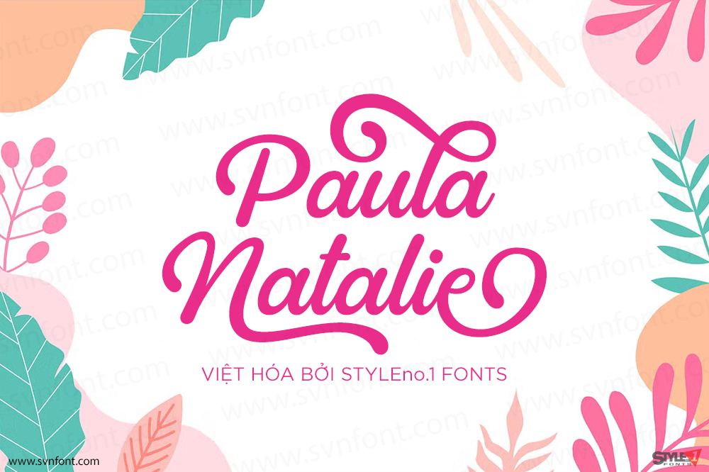 Font SVN Paula Natalie Việt hoá