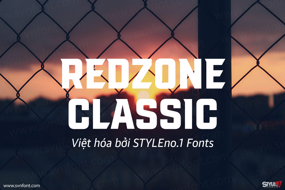 Font SVN VT Redzone Classic Việt hoá